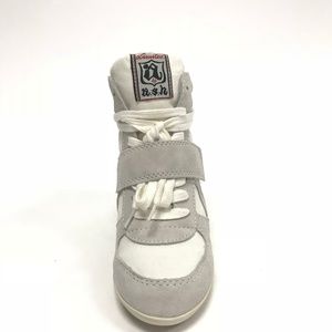 Ash Bowie Off White Suede Wedge Shoes NIB